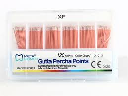 151530-XF Gutapercha Metabiomed No Estandarizada XF. Sliding box con 120 puntas