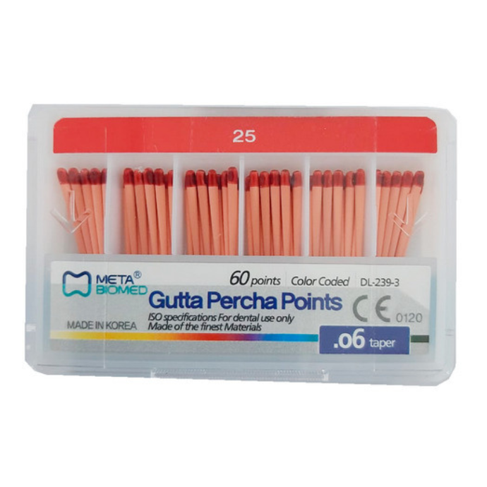 (131510-25 )GutaPercha #25 Taper .06 Caja de 60 unidades