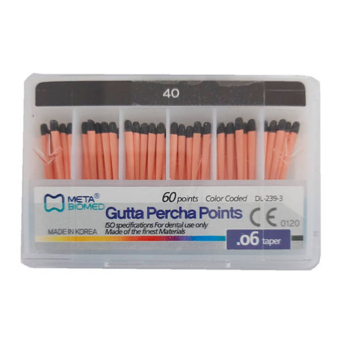 GutaPercha #40 Taper .06 Caja de 60 unidades 131510-40