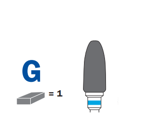 Carbide bur Crosscut coarse