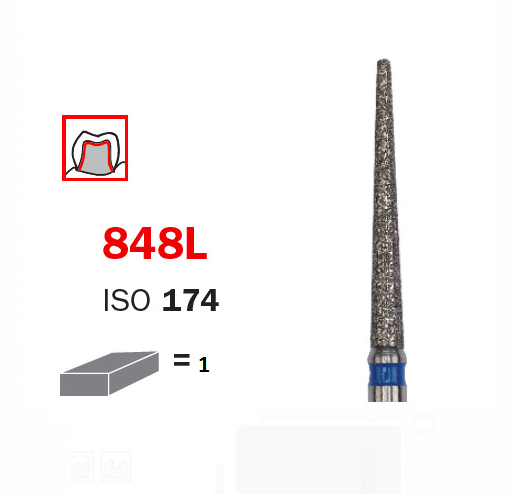 Fresa Troncocónica punta plana Ø1.4 314848L014