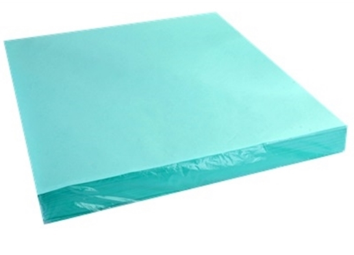 Papel grado médico 60 gsm. 40 cm x 40 cm. 1000 hojas por caja