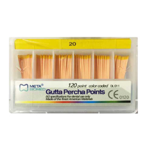 [111530-20] 111530-20 Gutapercha MetaBiomed No. 20. Caja con 120 puntas..