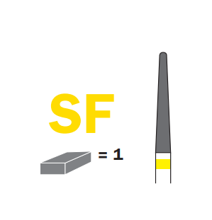 [1CX23SF023] Carbide bur crosscut superfine